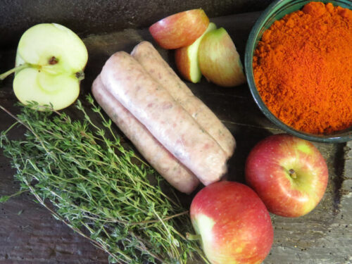 West Country Cider Apple sausage mix